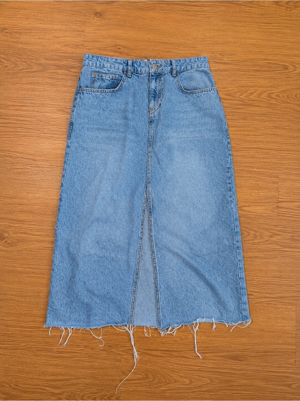 BDG Light Blue Denim Pencil Skirt Sz L